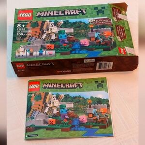 LEGO Minecraft: The Iron Golem #21123, BOX & INSTRUCTION BOOKLET